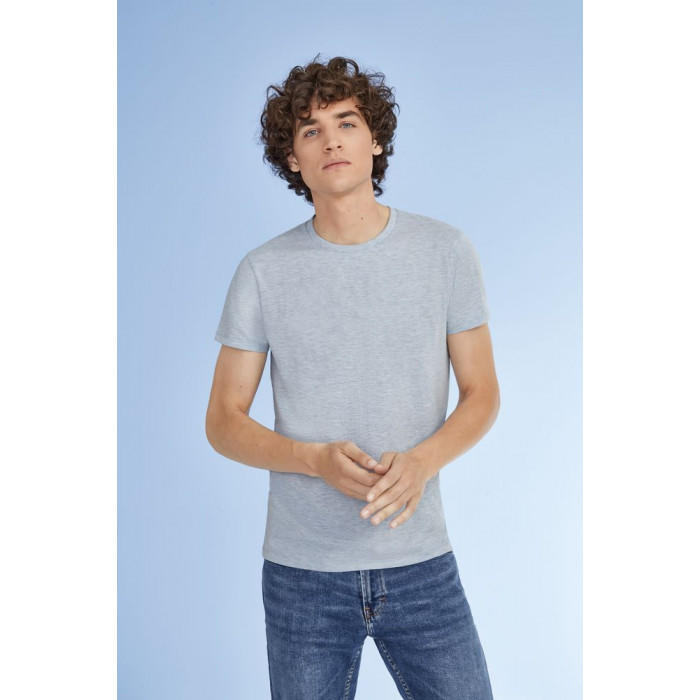 Футболка мужская приталенная Regent Fit 150, ярко-бирюзовая, размер XS