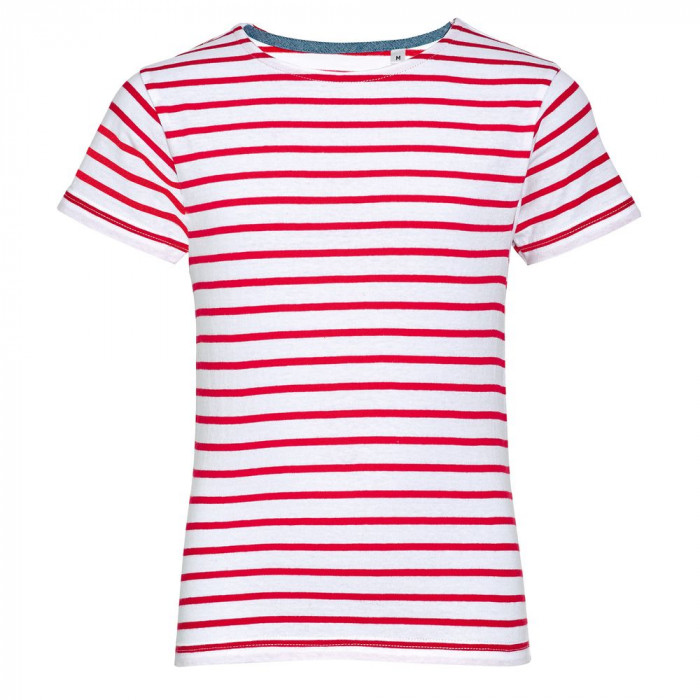 Футболка Miles Kids белая с красным, размер 04Y