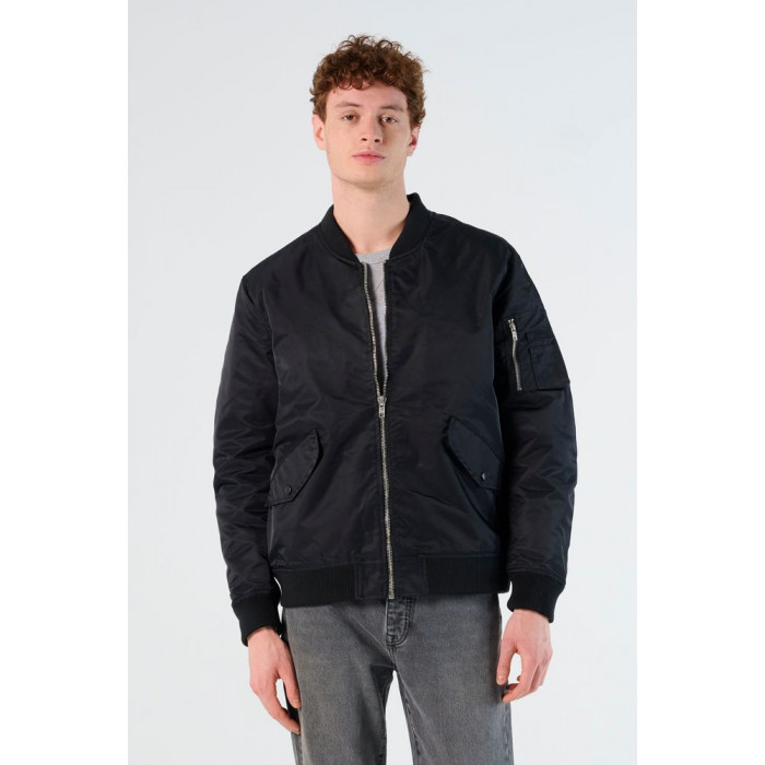 Куртка бомбер унисекс Rebel темно-синяя, размер XXL