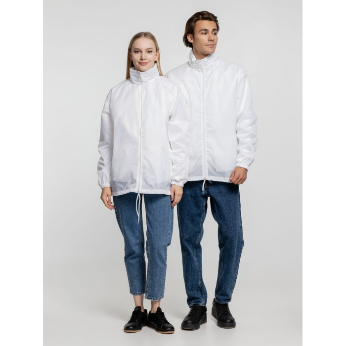 Ветровка унисекс Shift белая, размер XXL