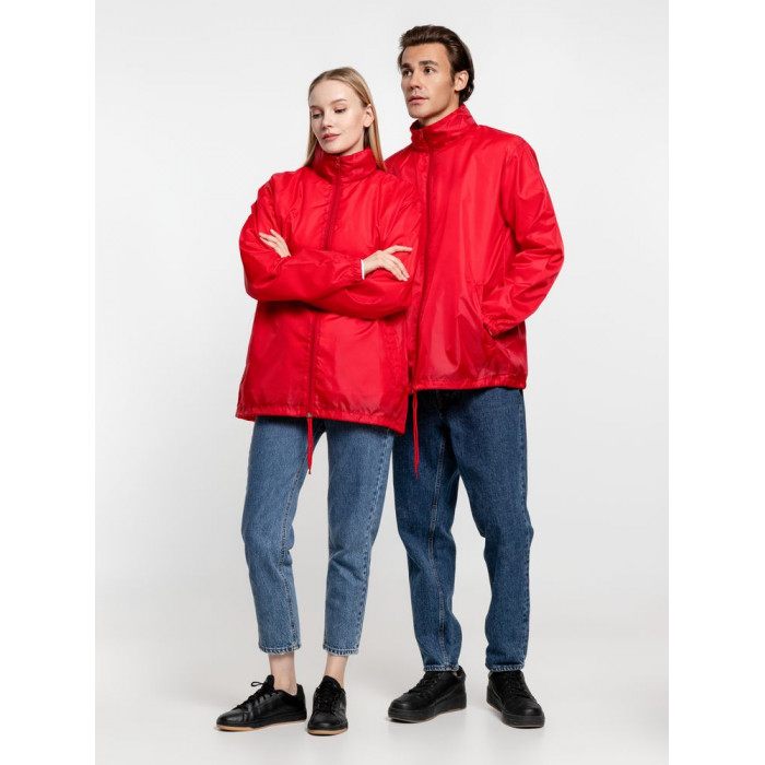 Ветровка унисекс Shift красная, размер 3XL