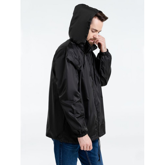 Ветровка унисекс Shift черная, размер 3XL