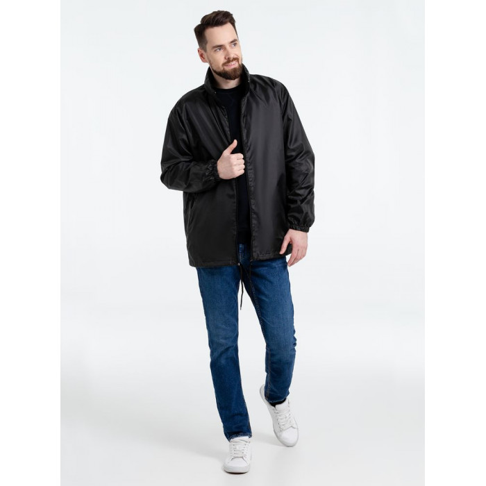 Ветровка унисекс Shift черная, размер 3XL