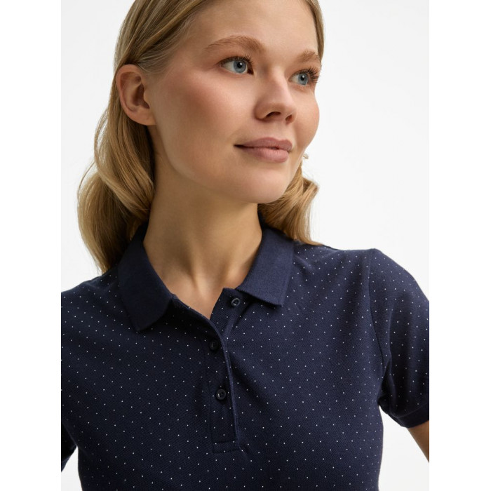 Рубашка поло женская Brandy Women темно-синий с белым, размер XXL