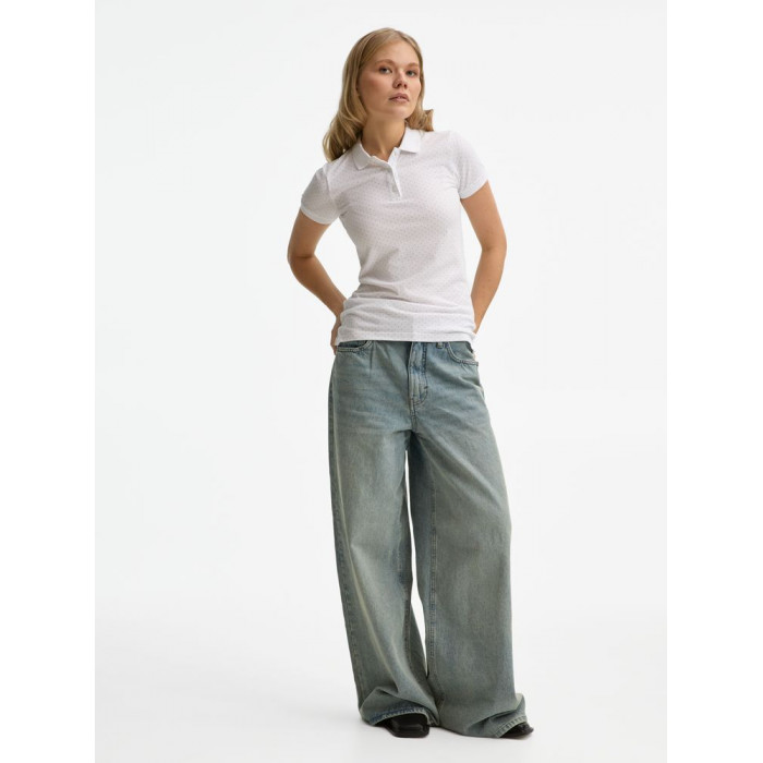 Рубашка поло женская Brandy Women белый/темно-синий, размер XXL