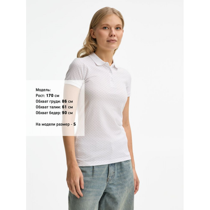 Рубашка поло женская Brandy Women белый/темно-синий, размер XXL