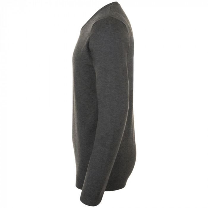 Пуловер мужской Glory Men черный меланж, размер XXL