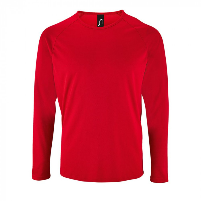 Футболка с длинным рукавом Sporty LSL Men красная, размер XXL