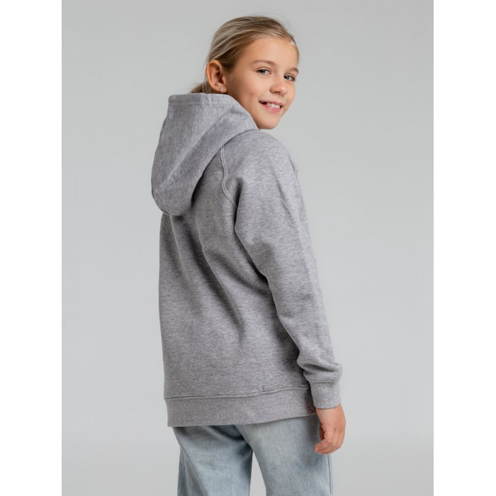Толстовка детская Stellar Kids, серый меланж, на рост 130-140 см (10 лет)