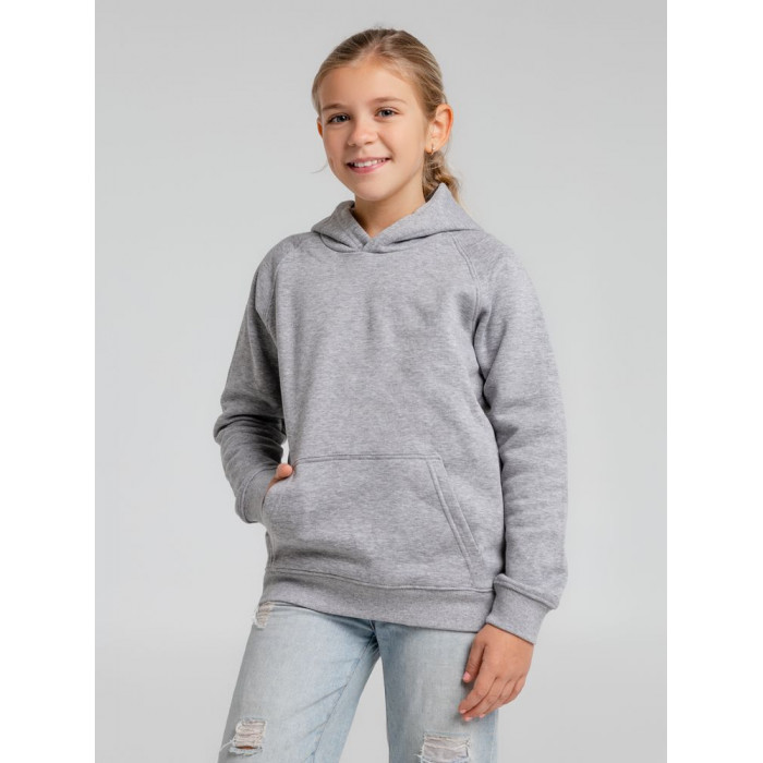 Толстовка детская Stellar Kids, серый меланж, на рост 130-140 см (10 лет)