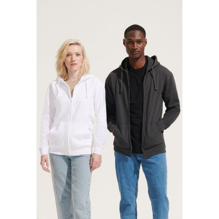 Толстовка унисекс Carter, белая, размер XXL