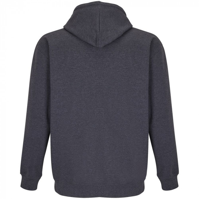 Толстовка унисекс Carter, черный меланж, размер 3XL