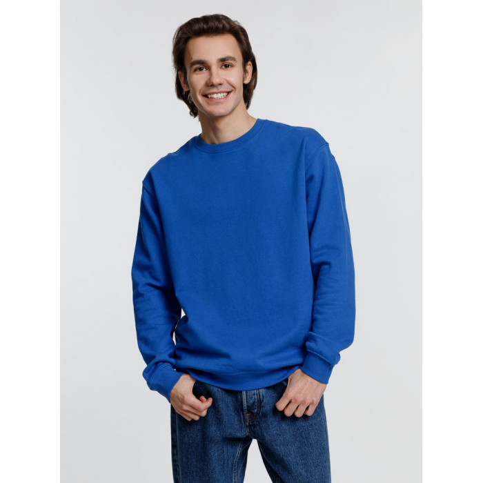 Свитшот унисекс Columbia, ярко-синий, размер 5XL