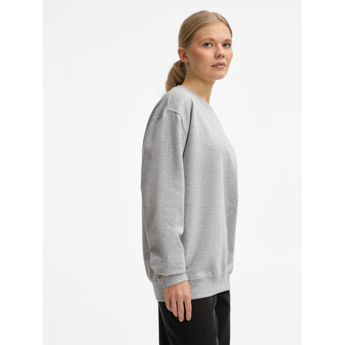 Свитшот унисекс Columbia, серый меланж, размер 5XL