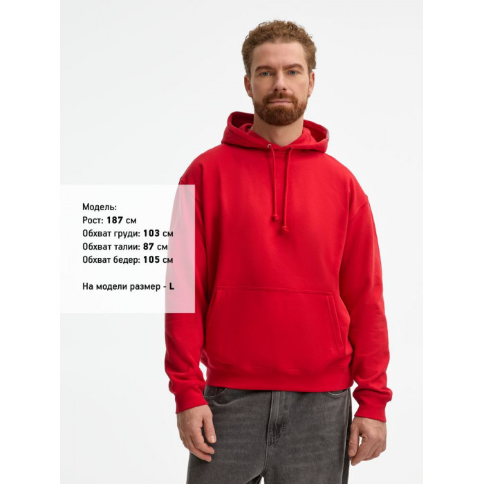 Худи унисекс Condor, красное, размер 3XL
