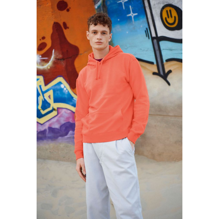 Худи унисекс Condor, оранжевое (коралловое), размер 3XL