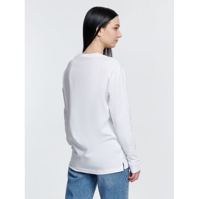 Футболка унисекс с длинным рукавом Pioneer LSL, белая, размер XXL