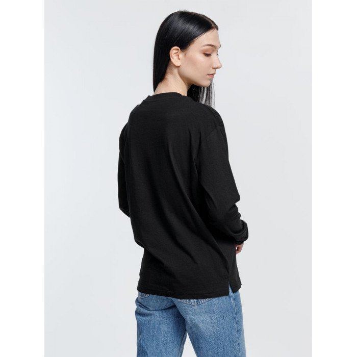 Футболка унисекс с длинным рукавом Pioneer LSL, черная, размер 3XL