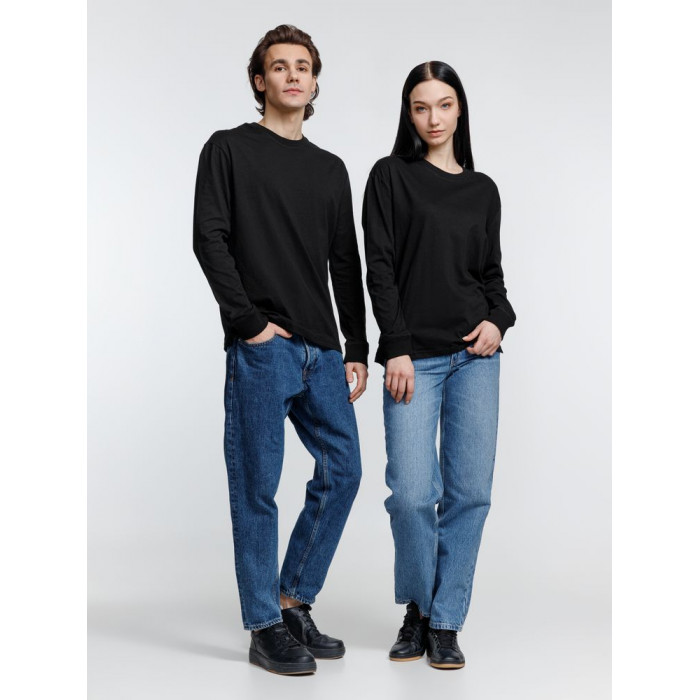 Футболка унисекс с длинным рукавом Pioneer LSL, черная, размер 3XL