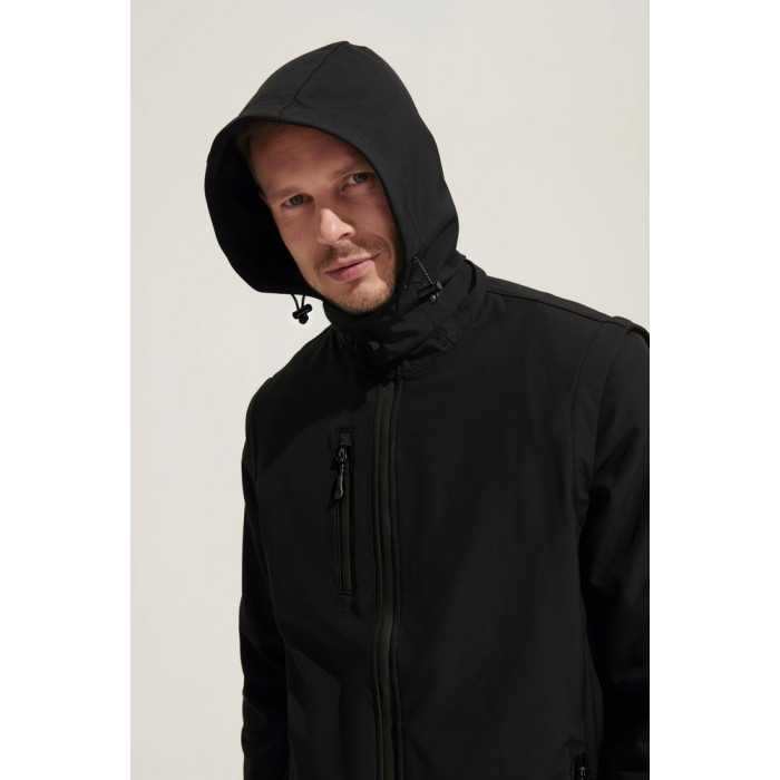 Куртка-трансформер унисекс Falcon, черная, размер XXL