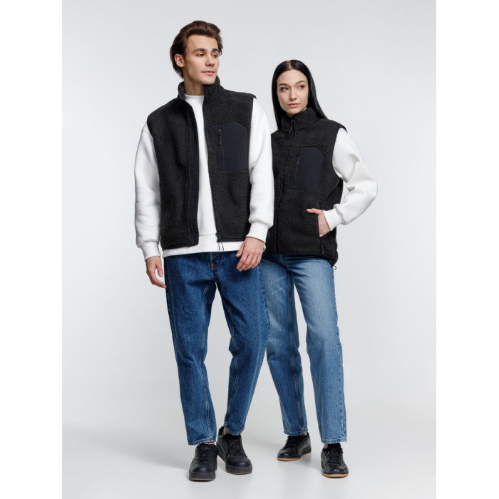 Жилет унисекс Fury BW, темно-серый (графит), размер XXL