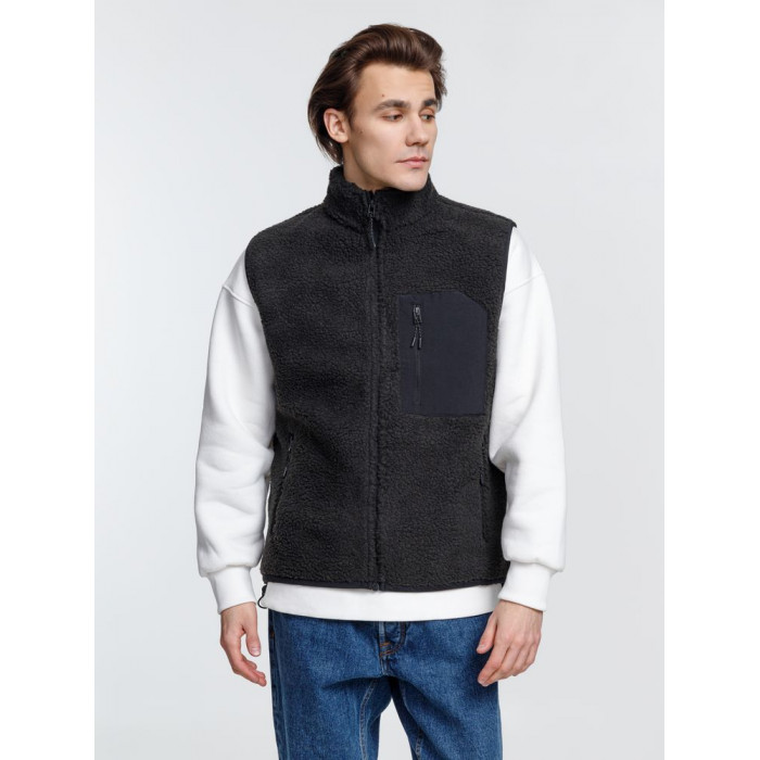 Жилет унисекс Fury BW, темно-серый (графит), размер XXL