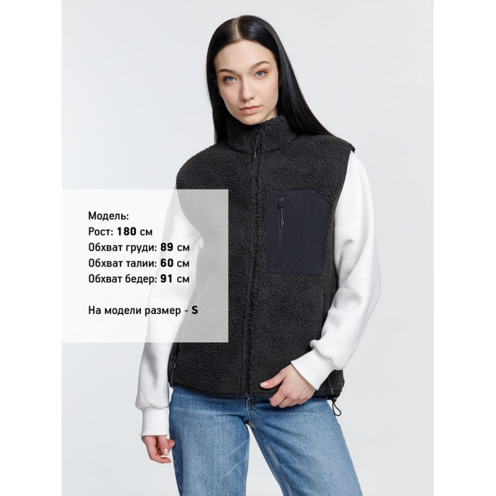 Жилет унисекс Fury BW, темно-серый (графит), размер XXL