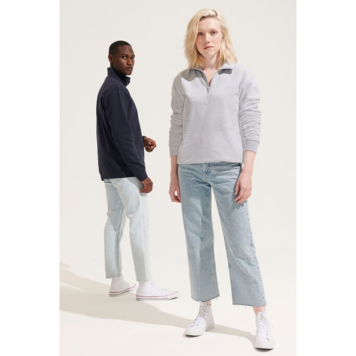 Толстовка унисекс Conrad, серый меланж, размер 4XL