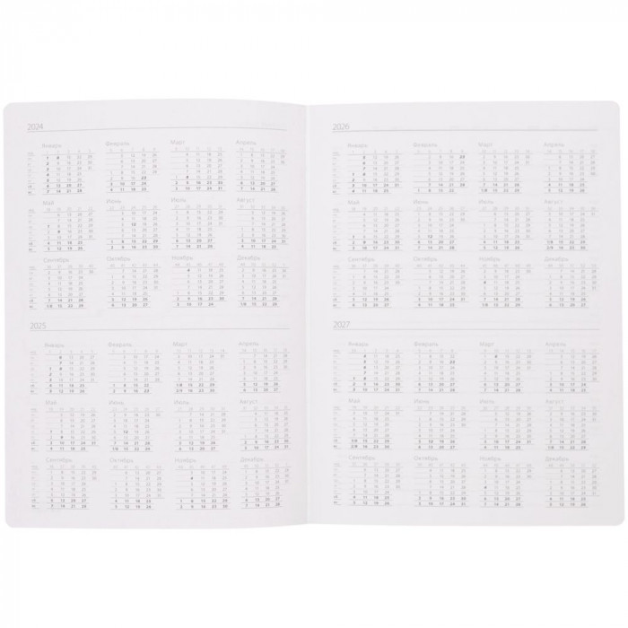 Ежедневник Frame, недатированный, зеленый с серым