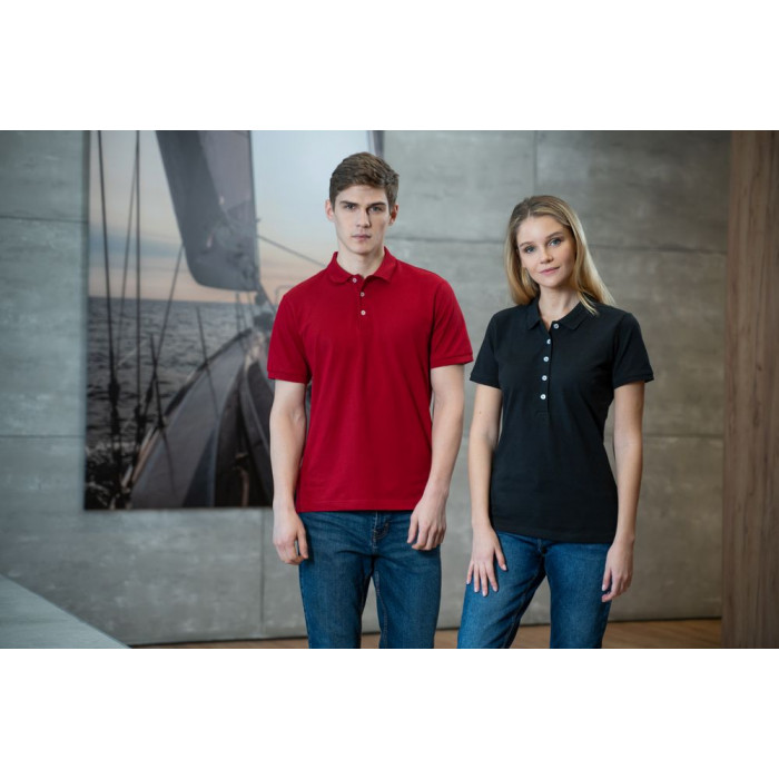 Рубашка поло мужская Sunset черная, размер S