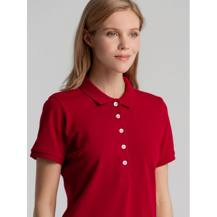 Рубашка поло женская Sunset красная, размер XXL