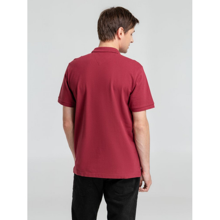 Рубашка поло мужская Neptune вишнево-красная, размер S