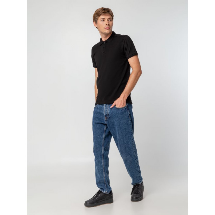 Рубашка поло мужская Virma Stretch, черная, размер XXL