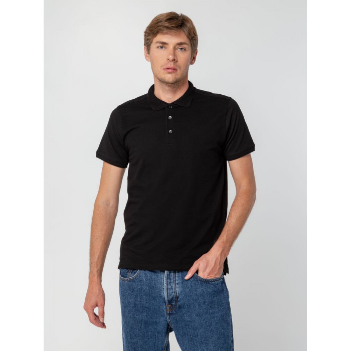 Рубашка поло мужская Virma Stretch, черная, размер XXL