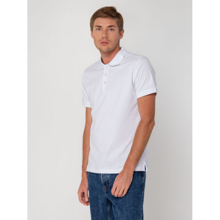 Рубашка поло мужская Virma Stretch, белая, размер XXL