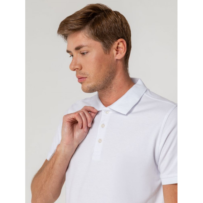 Рубашка поло мужская Virma Stretch, белая, размер XXL