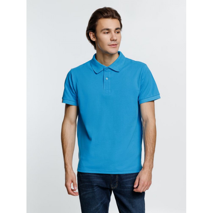 Рубашка поло мужская Virma Premium, бирюзовая, размер XXL