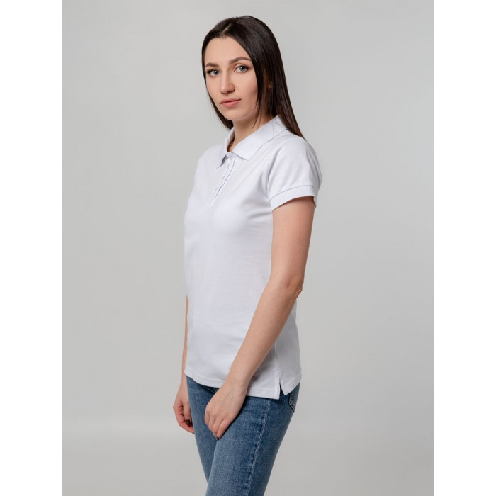 Рубашка поло женская Virma Premium Lady, белая, размер XXL