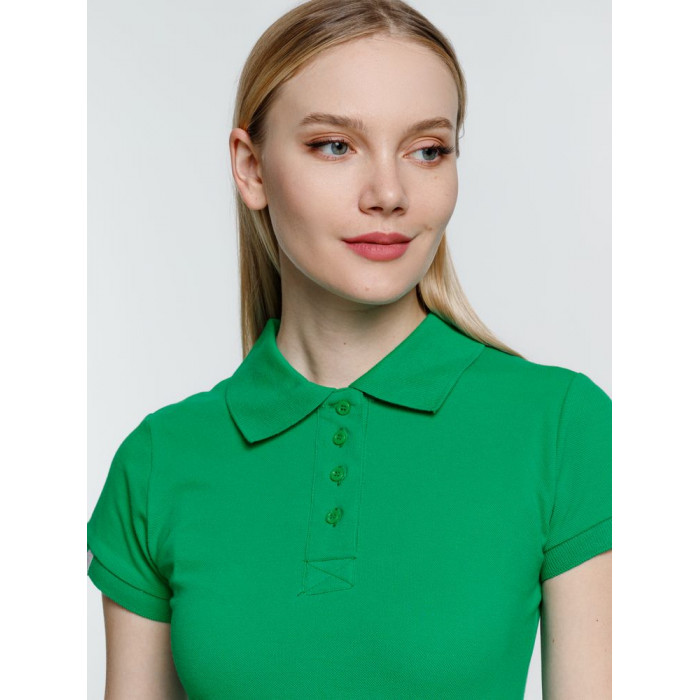 Рубашка поло женская Virma Premium Lady, зеленая, размер 3XL