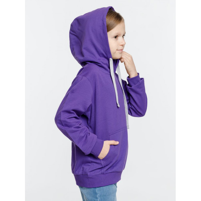 Толстовка с капюшоном детская Kirenga Kids, фиолетовая, 14 лет