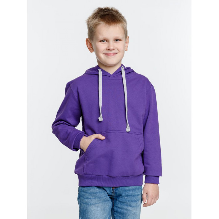 Толстовка с капюшоном детская Kirenga Kids, фиолетовая, 14 лет