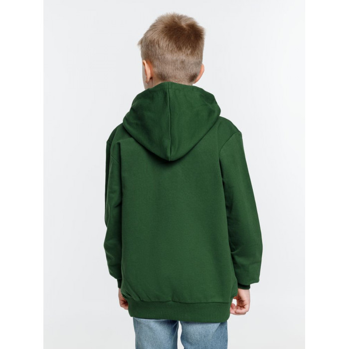 Худи детское Kirenga Kids 2.0, темно-зеленое, 10 лет
