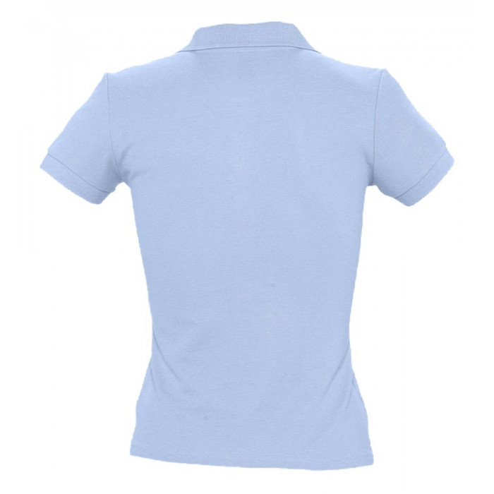 Рубашка поло женская People 210 голубая, размер XXL