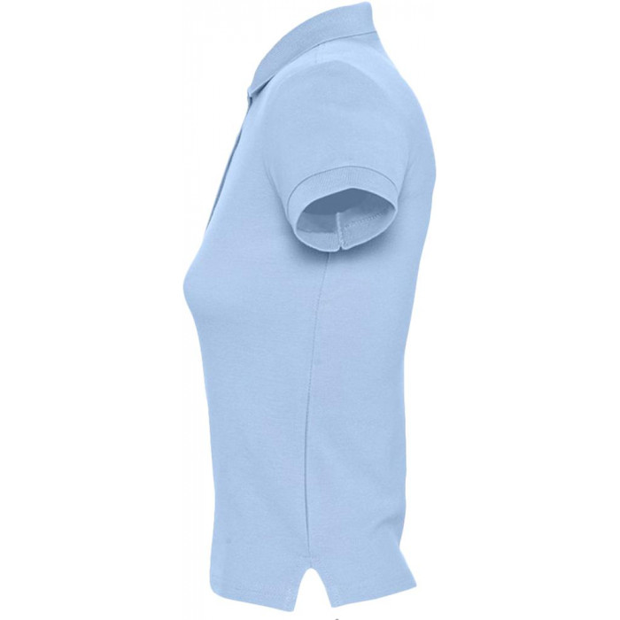 Рубашка поло женская People 210 голубая, размер XXL