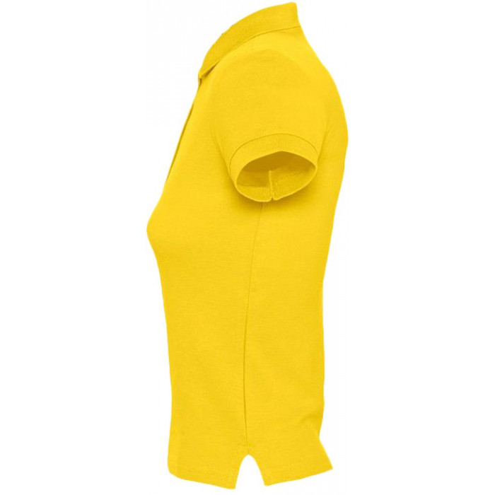 Рубашка поло женская People 210 желтая, размер S