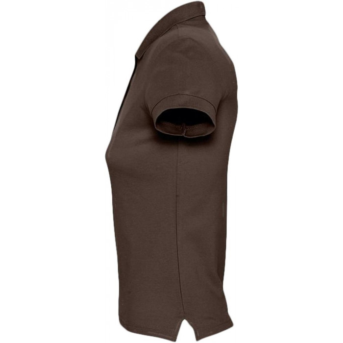 Рубашка поло женская Passion 170 шоколадно-коричневая, размер XXL