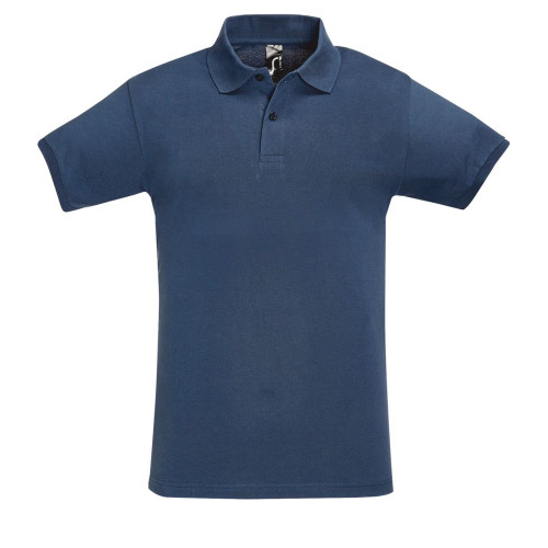 Рубашка поло мужская Perfect Men синий джинс, размер 3XL