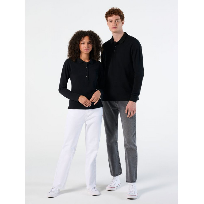 Рубашка поло мужская с длинным рукавом Winter II 210 бежевая