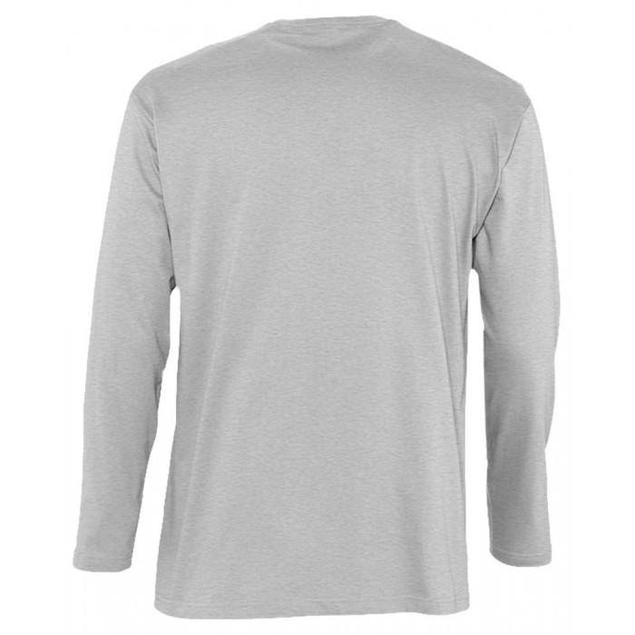 Футболка мужская с длинным рукавом Monarch 150 серый меланж, размер XXL