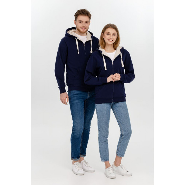 Толстовка на молнии Kulonga Sherpa, темно-синяя, размер XS
